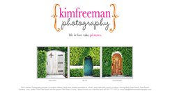 Desktop Screenshot of kimfreemanphotography.com